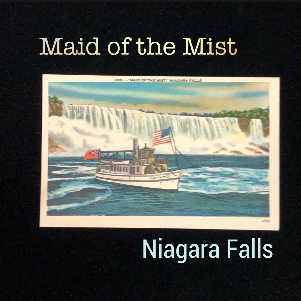 Vintage Niagara Falls New York Postcard Art